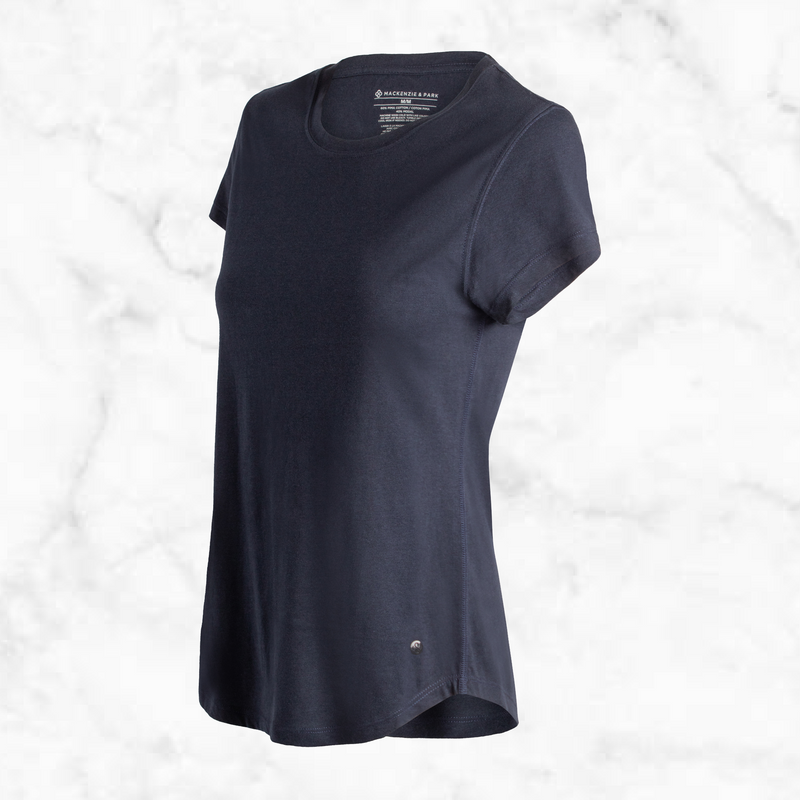 Ladies Short Sleeve Jersey Crew Neck