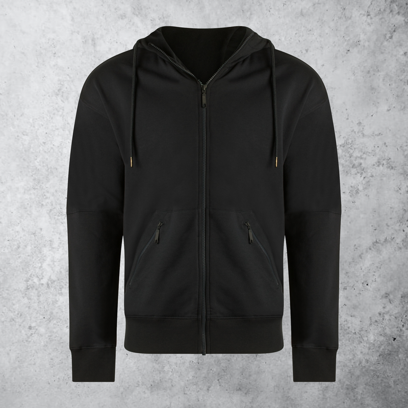★MEENDERI★STITCH POCKET ZIP UP HOODIE - BLACK★正規品/人気 Mackenzie & Park | Men's 48H Go Anywhere Hoodie